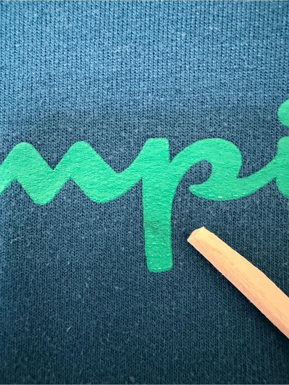Champion Fleece Crewneck Sweatshirt Teal SZ M Unisex 🚩